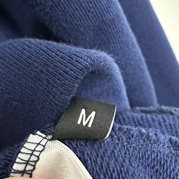 John Elliott Dark Navy Blue Crewneck Sweater Number 2 Men’s Size Medium - Picture 4 of 12